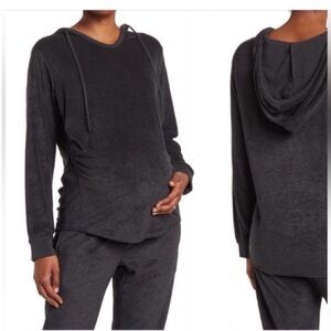 Z by Zella sun daze maternity pullover hoodie sweater black small